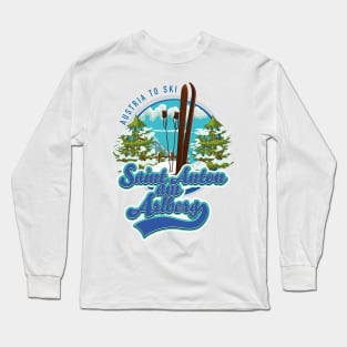 Saint Anton am Arlberg Austria Ski logo Long Sleeve T-Shirt